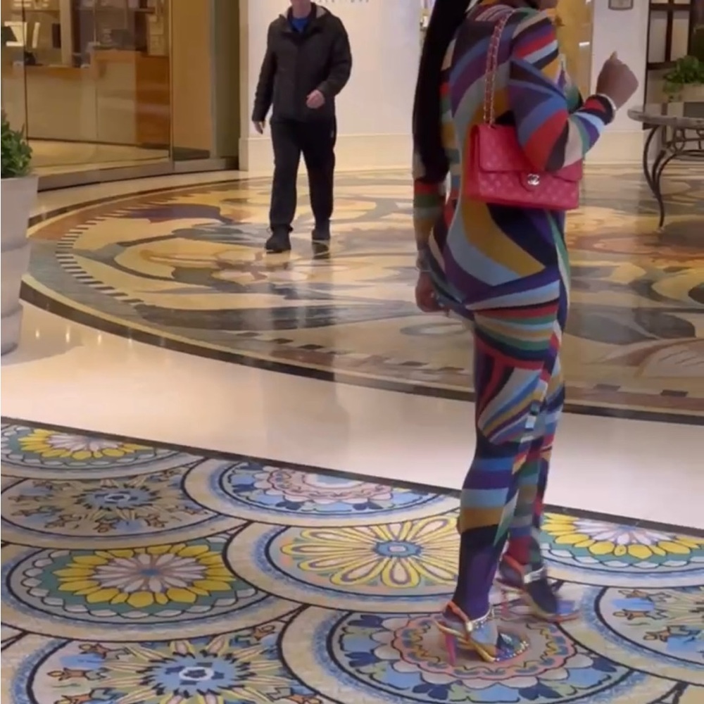 Emilio Pucci Vibrant Multicolor Printed High-Neck Jumpsuit - Picture 11 of 12